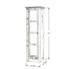 Sunrise Narrow Cabinet – Glass Door | Compact Storage
